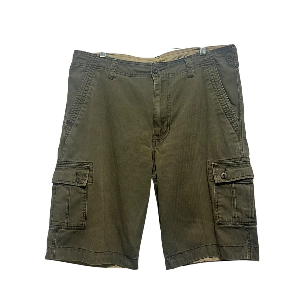 Rugged Earth Outfitters Green Cargo Shorts Men's Size 36